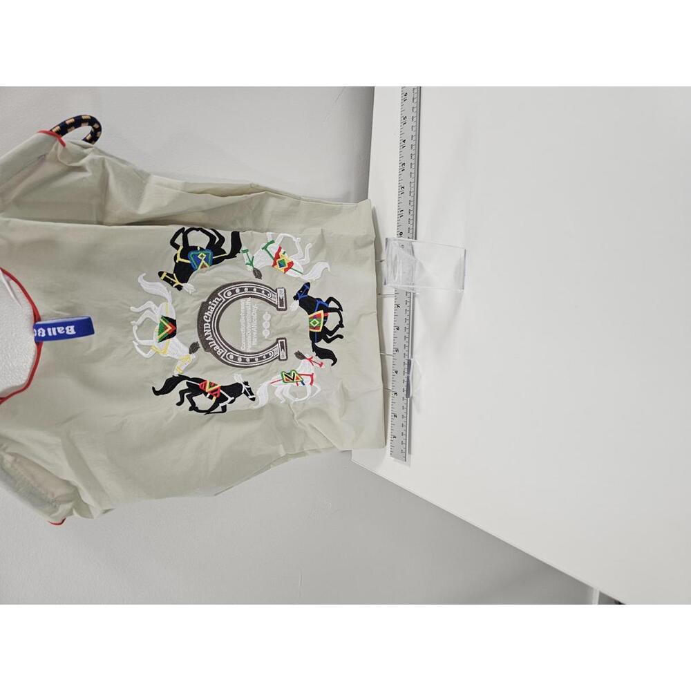 Ball & Chain  ECO Beige Tote Bag with Colorful Horse Design NWOT